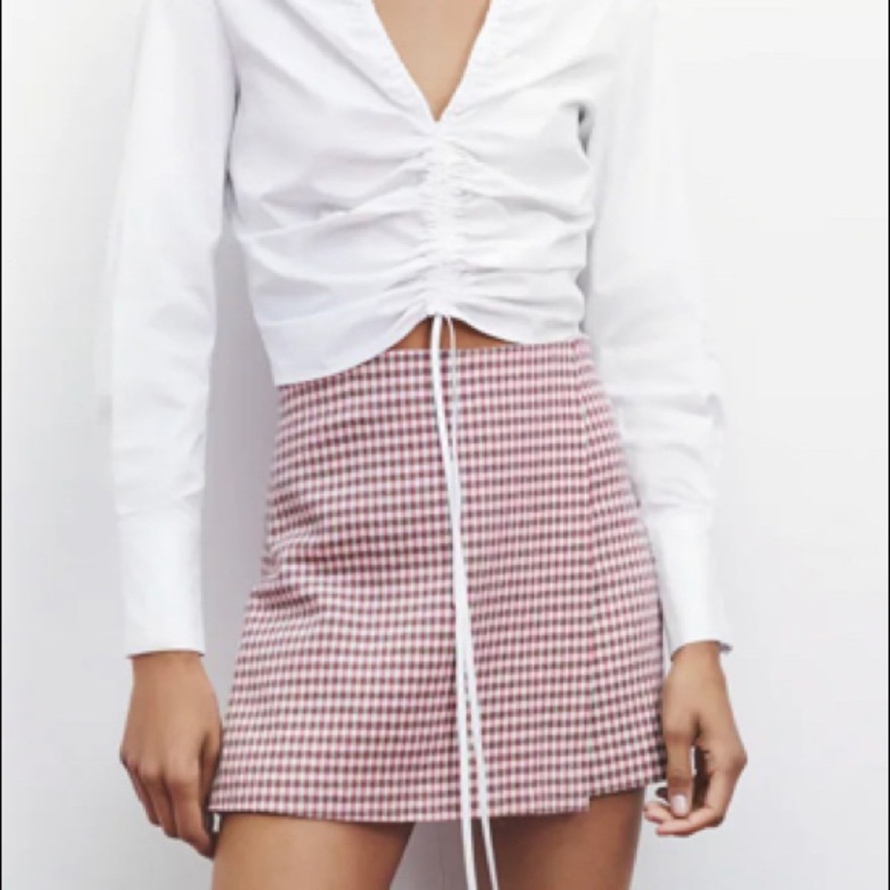 Zara houndstooth skort/shorts